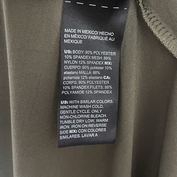 Chicos Easy Chic Sleeveless Maxi Dress Size M Olive Green A-Line Stretch NWT - Picture 5 of 6